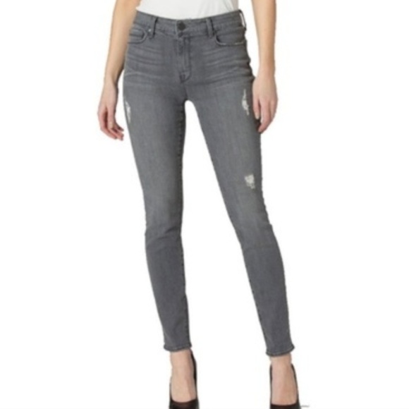 PARKER SMITH Denim - Parker Smith Distressed Concrete Skinny Jeans